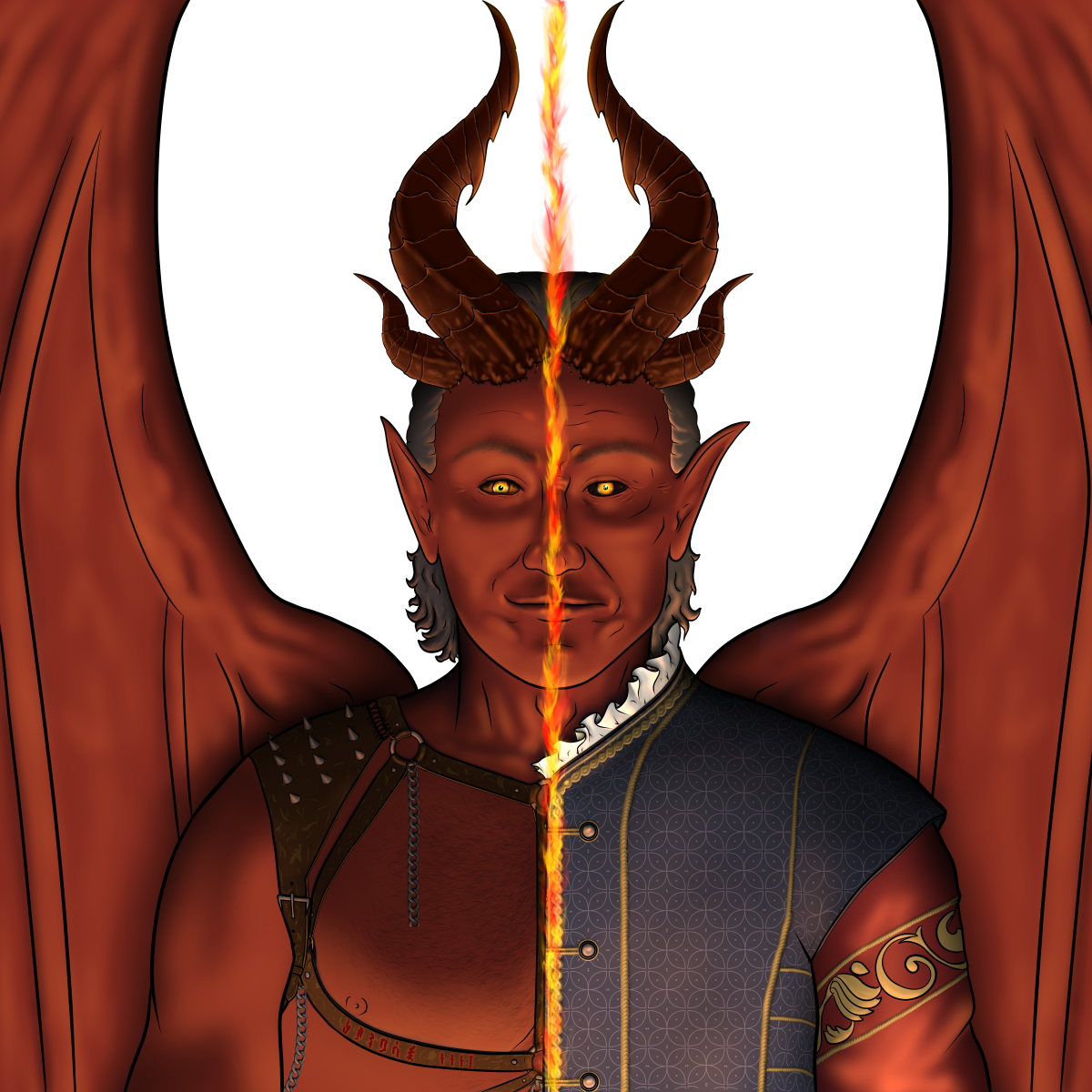 Haarlep|Raphael Bound In Ink My piece from the Raphael/Haarlep FanZine, "Silk and Sulphur", which you can find and download online for free! -